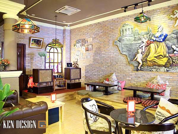 thiết kế nội thất quán cafe phong cách